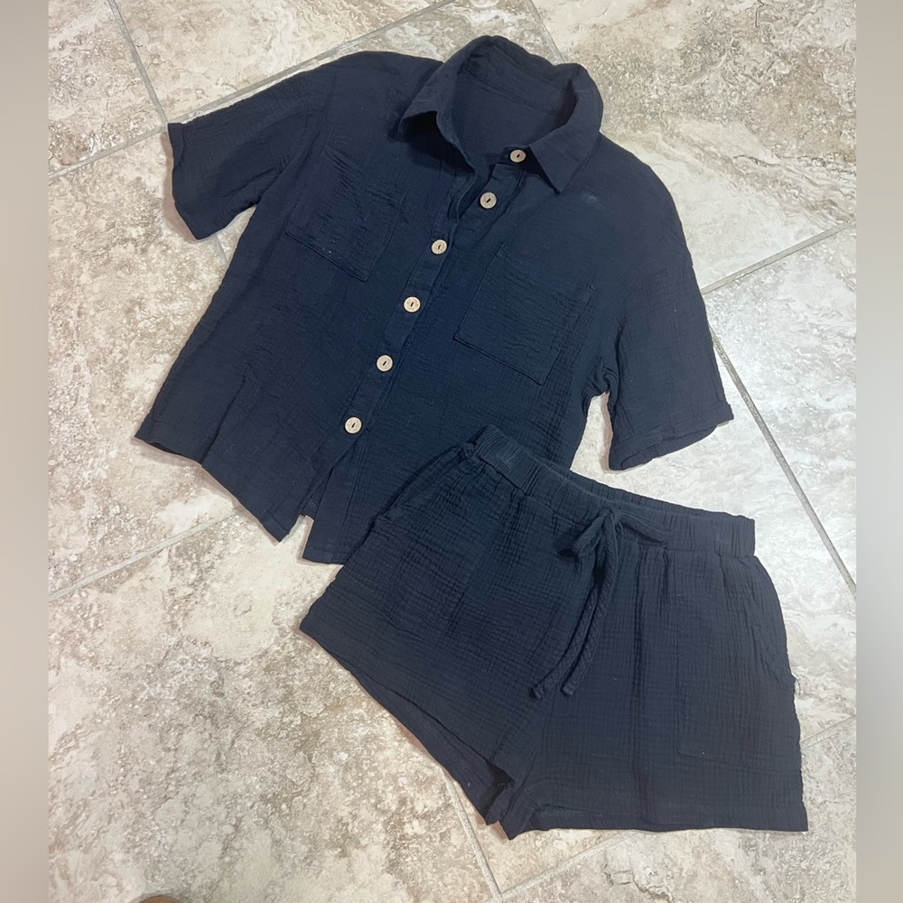 SHEIN Black Apparel Set | Size S